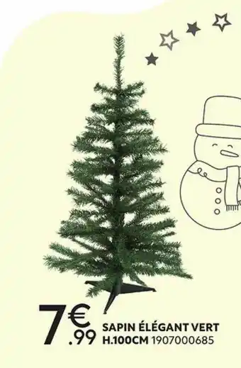 Maxi Bazar Sapin élégant vert offre