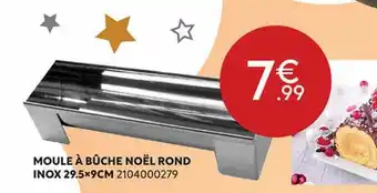 Moule à bûche noël rond inox