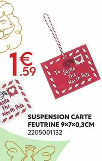 Maxi Bazar Suspension carte feutrine offre