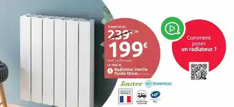 Mr Bricolage Radiateur inertie fluide orosi sauter offre