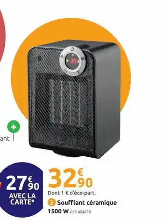 Mr Bricolage Soufflant céramique 1500 w offre
