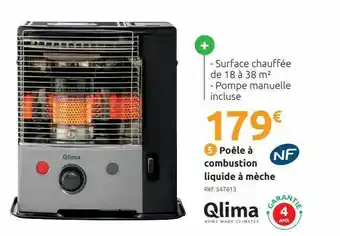 Mr Bricolage Poêle à combustion liquide à mèche qlima offre