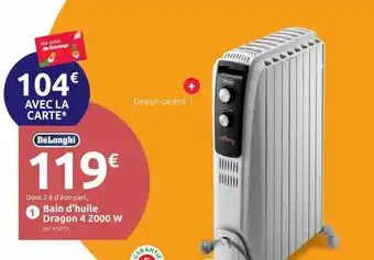 Mr Bricolage Bain d'huile dragon 4 2000 w dëlonghi offre