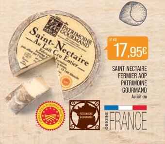 Match Saint Nectaire Fermier AOP Patrimoine Gourmand offre