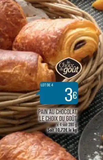 Match Pain Au Chocolat Le Choix Du Gout offre