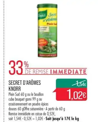 Match Secret d'Aromes Knorr offre