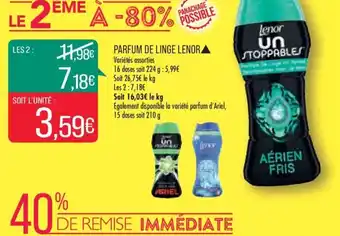 Match Parfum de Linge Lenor offre