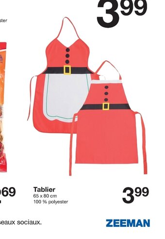 Zeeman Tablier offre