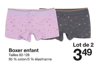 Zeeman Boxer Enfant offre