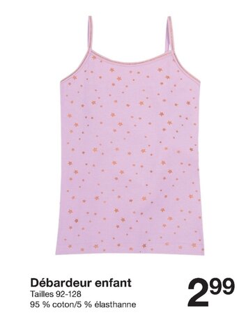 Zeeman Debardeur Enfant offre