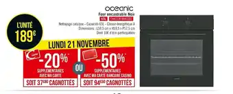 Oceanic four encastrable noir