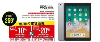 Géant Casino Apple ipad 6 reconditionné offre
