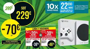 Géant Casino Xbox console xbox series s offre