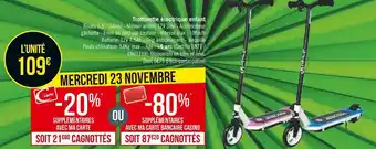 Géant Casino Trottinette électrique enfant offre