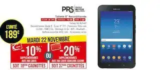 Samsung tablette 8’’ reconditionnée