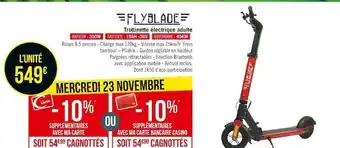 Géant Casino Flyblade trottinette électrique adulte offre