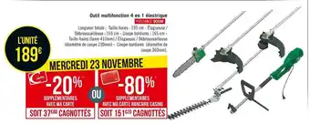 Géant Casino Outil multifonction 4 en 1 électrique offre