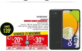 Géant Casino Samsung smartphone offre