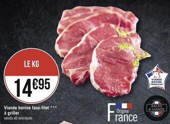 Géant Casino Viande bovine faux-filet à griller offre