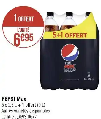 Géant Casino Pepsi pepsi max offre