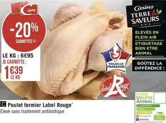 Géant Casino Poulet fermier label rouge* offre
