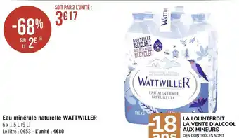 Wattwiller eau minérale naturelle