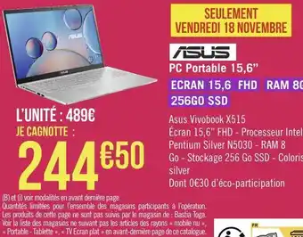 Asus pc portable 15,6’’