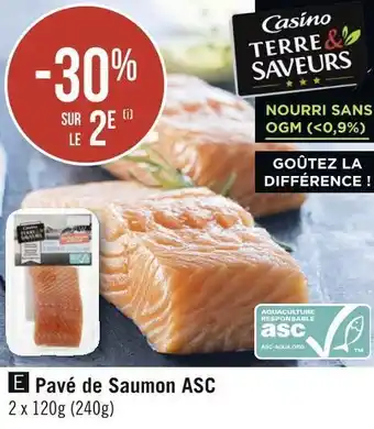 Géant Casino Terre saveurs pavé de saumon asc terre saveurs offre