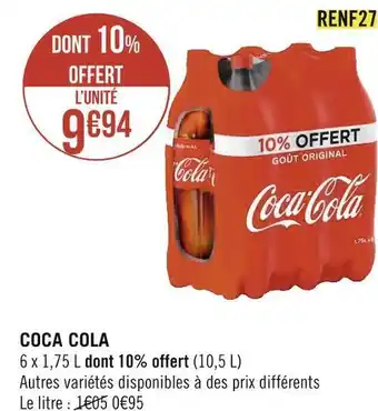 Géant Casino Coca cola coca cola offre