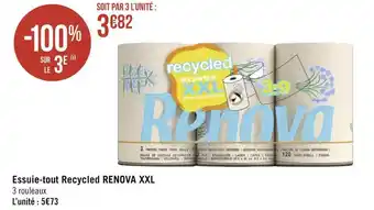 Géant Casino Renova essuie-tout recycled xxl offre