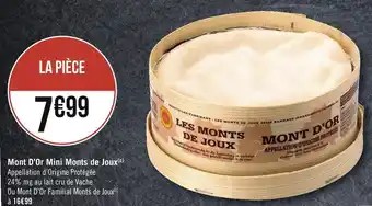 Géant Casino Mont d’or mini monts de joux offre