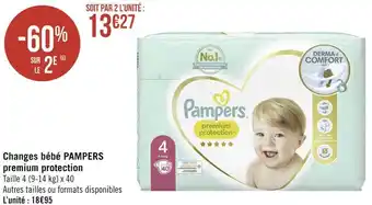 Géant Casino Pampers changes bébé premium protection offre