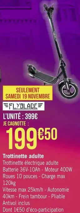 Géant Casino Flyblade trottinette adulte offre