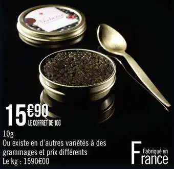 Géant Casino Caviar aquitaine nouvelle recolte offre