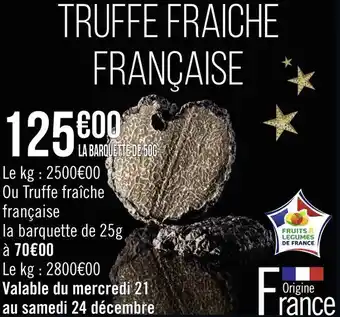 Truffe fraiche française