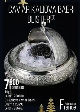 Géant Casino Caviar kaliova baeri blister offre