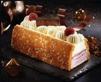 Bûche nougat framboise
