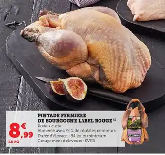 U Express Pintade Fermiere De Bourgogne Label Rouge offre