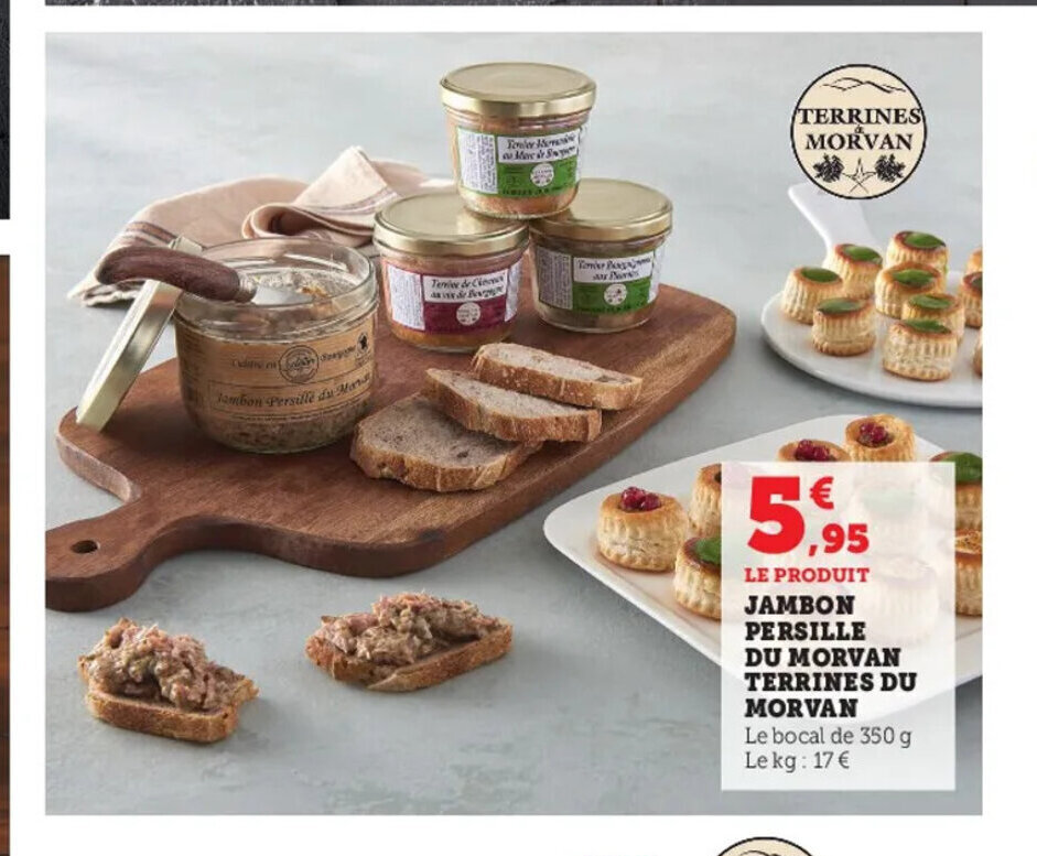 Promo Jambon Persille Du Morvan Terrines Du Morvan chez U Express