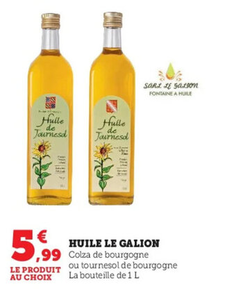 U Express Huile Le Galion offre