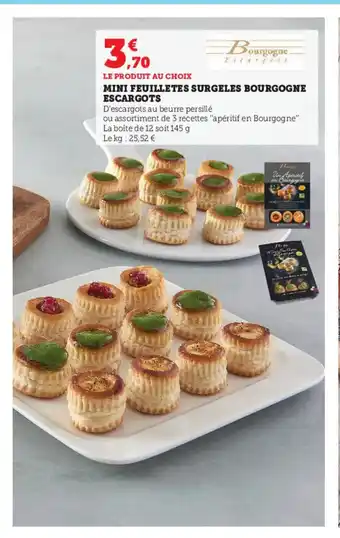 U Express Mini Feuillettes Surgeles Bourgogne Escargots offre