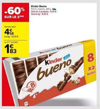 Carrefour Kinder bueno offre