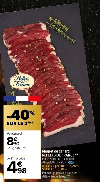 Carrefour Magret de canard REFLETS DE FRANCE offre