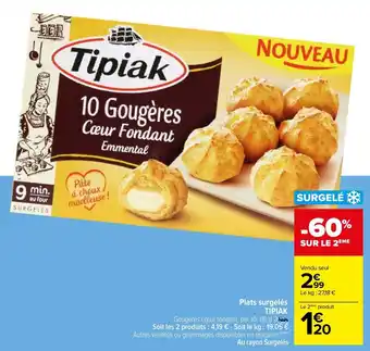 Carrefour Plats surgelés TIPIAK offre