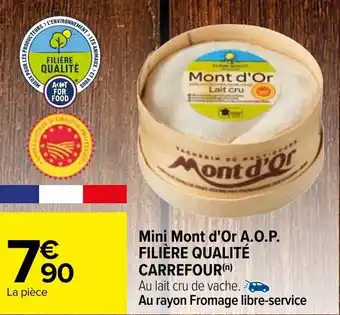 Carrefour Mini mont d'or A.O.P. filière qualité carrefour offre
