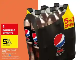 Carrefour Soda "maxi format" PEPSI offre
