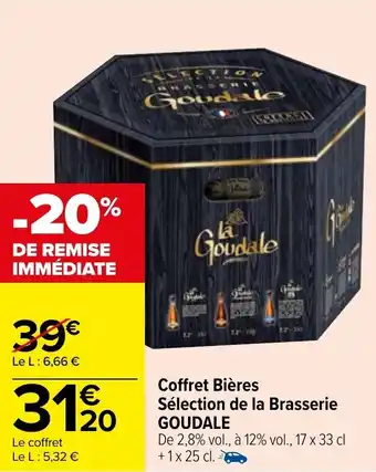 Carrefour Coffret bières sélection de la brasserie GOUDALE offre