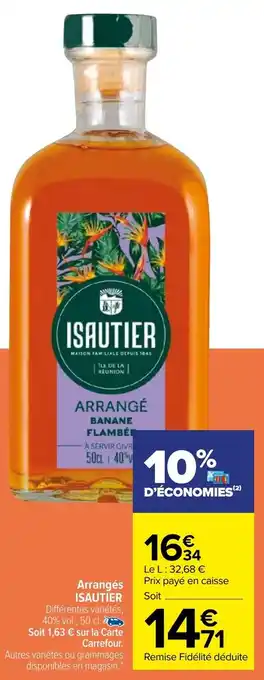 Carrefour Arrangés ISAUTIER offre
