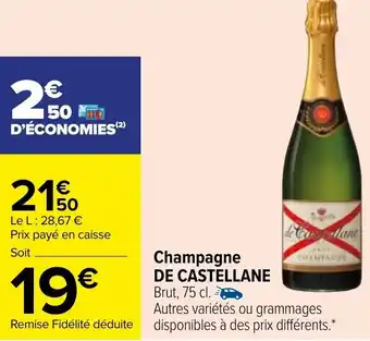 Carrefour Champagne DE CASTELLANE offre