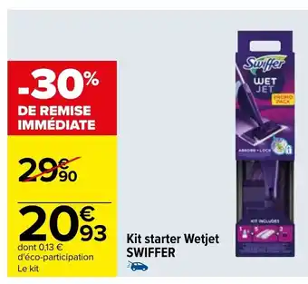 Carrefour Kit Starter Wetjet Swiffer offre
